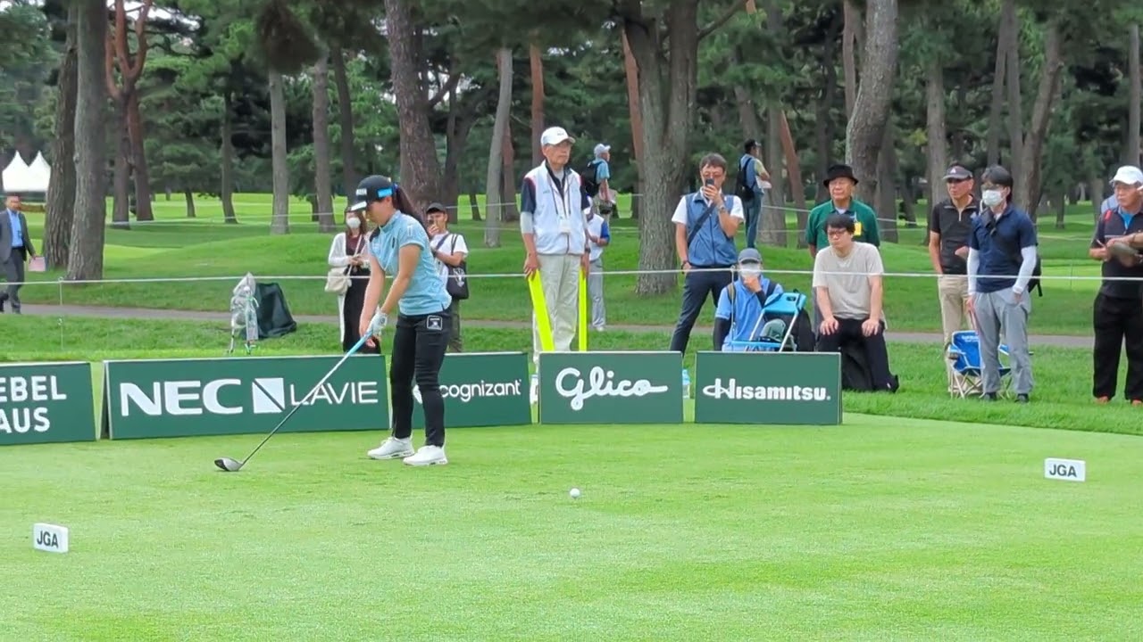 日本女子オープンゴルフ選手権 2024  永井花奈  ティーショット  女子ゴルフ JLPGA