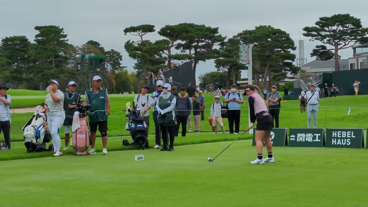 日本女子オープンゴルフ選手権 2024  吉本ひかる  ティーショット  女子ゴルフ JLPGA