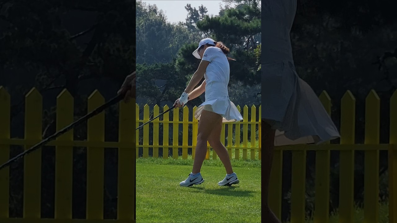 👧🏽 미녀 골프선수 최예림 간결한 티샷 👧🏽  #최예림 #골프 #klpga #스윙
