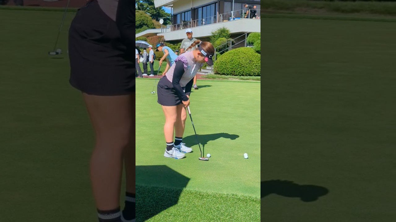 吉本ひかる  黙々と練習中  #女子ゴルフ #golf
