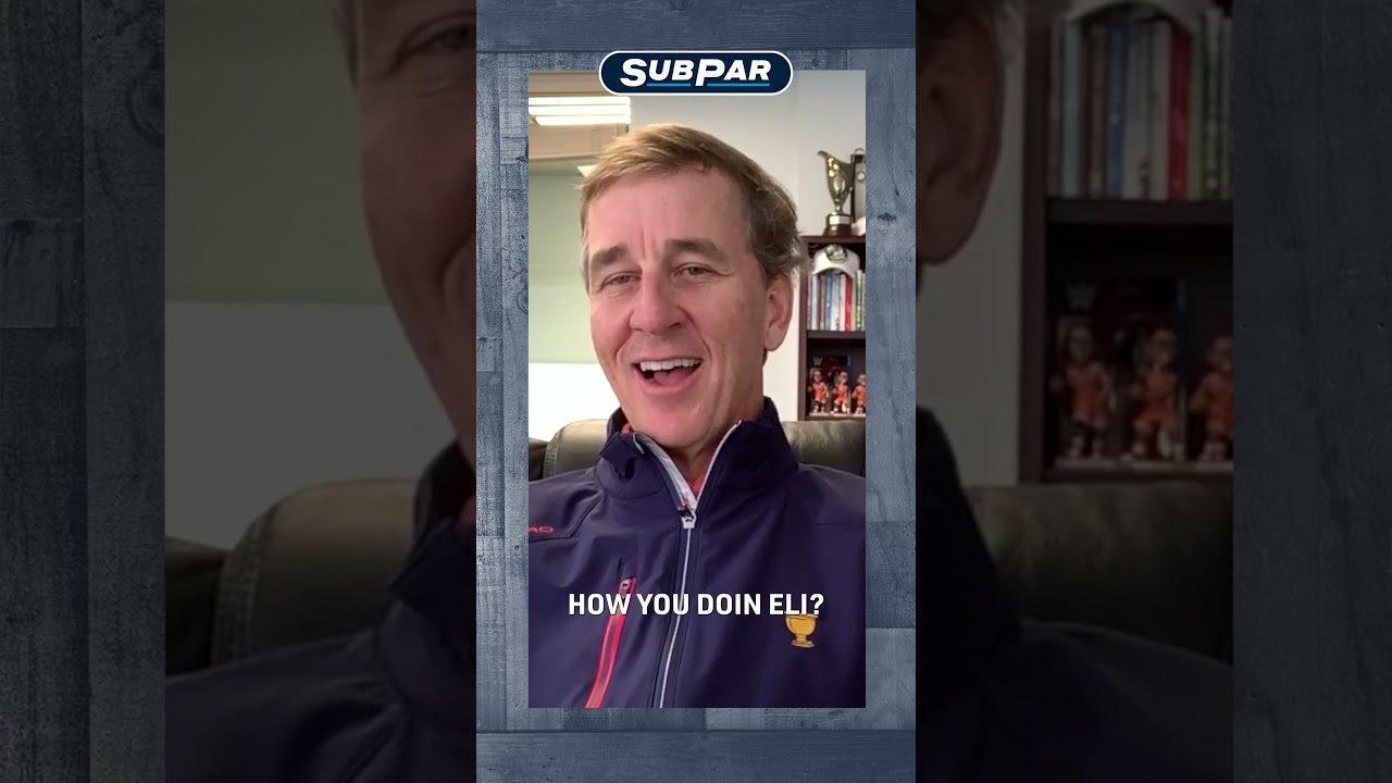 Tiger Woods' round with Peyton and Cooper Manning