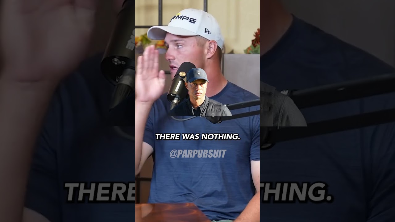 Bryson Dechambeau meets Tiger woods for the first time and asks for putting tips while golfing!