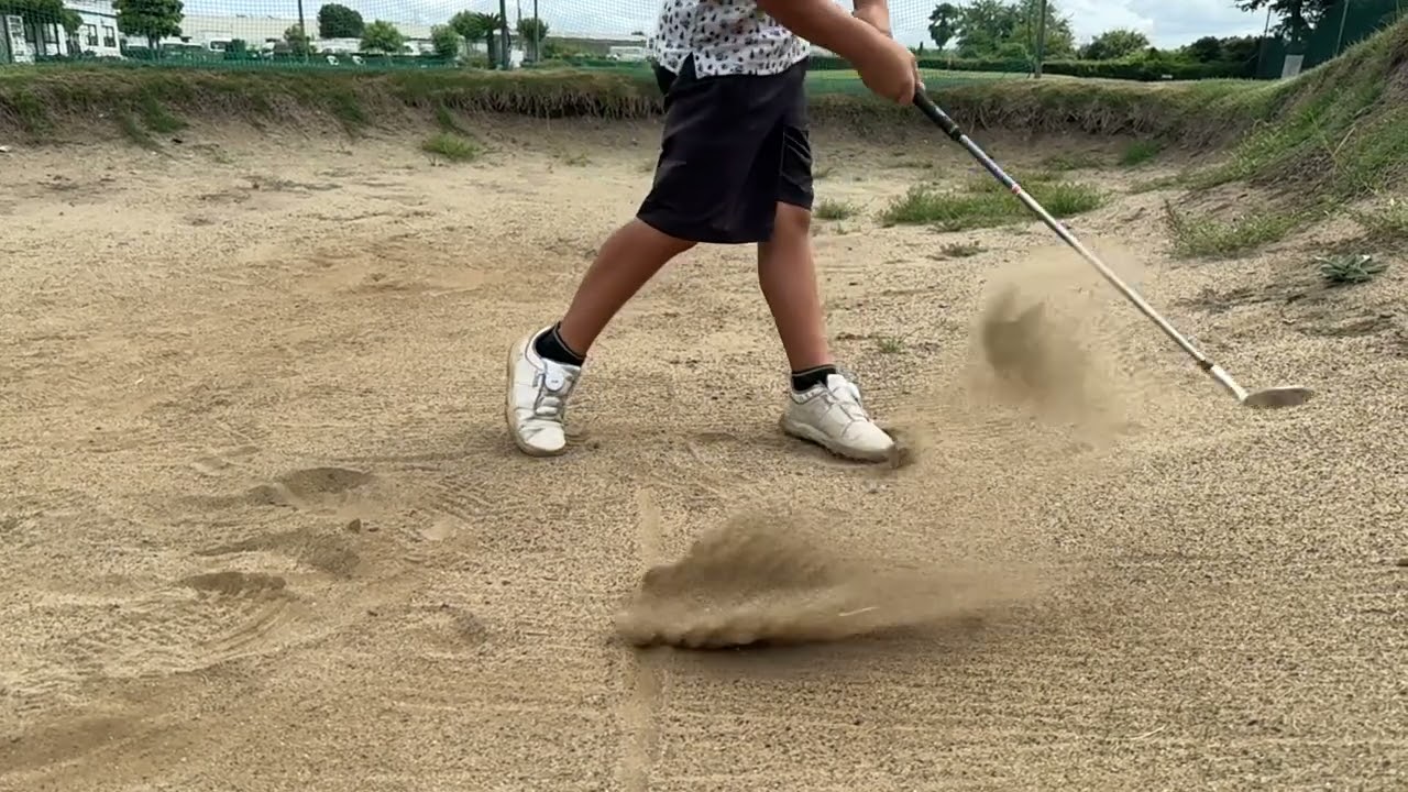 Bunker shot practice