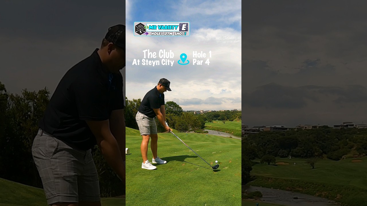 Golfing at Steyn City - Hole 1 ⛳️ | The Club at Steyn City Vlog
