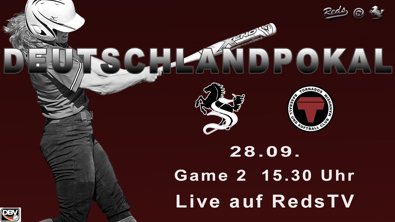 Softball Bundesliga 2024 Deutschlandpokal: Stuttgart Reds vs Mannheim Tornados Spiel 2