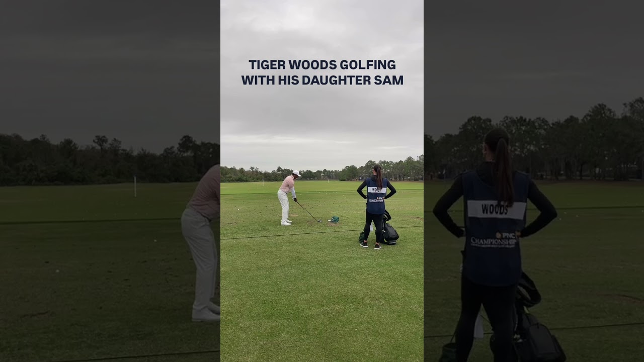 Tiger Woods spending time with his daughter. ♥️ #tigerwoods #samwoods #pgatour #golf