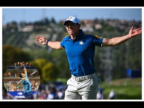 $240,000,000 worth Tennis star once served Rory McIlroy and other Ryder Cup stars in disguise