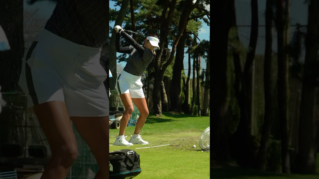 原 英莉花のショット練習🎥｜ #日本女子オープンゴルフ選手権