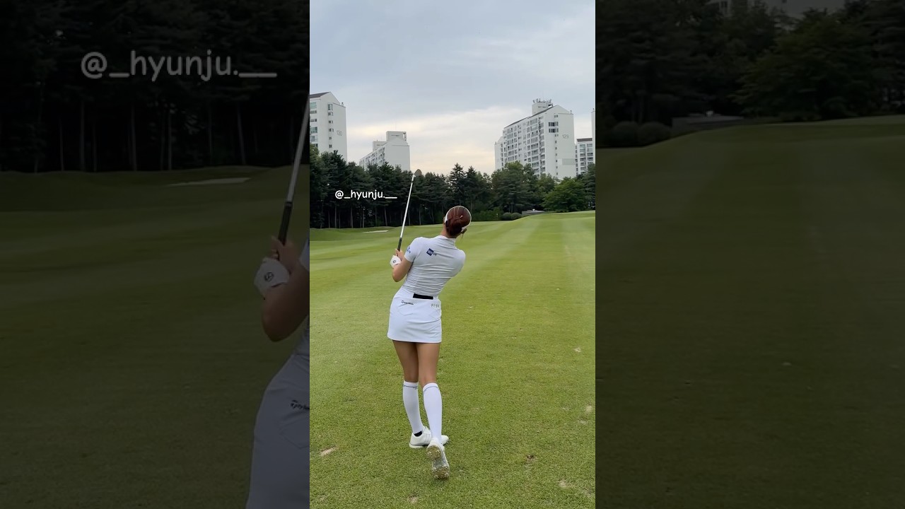 스윙도 예쁜 유현주프로 #골프 #골프스윙 #golfswing #아이언스윙 #유현주