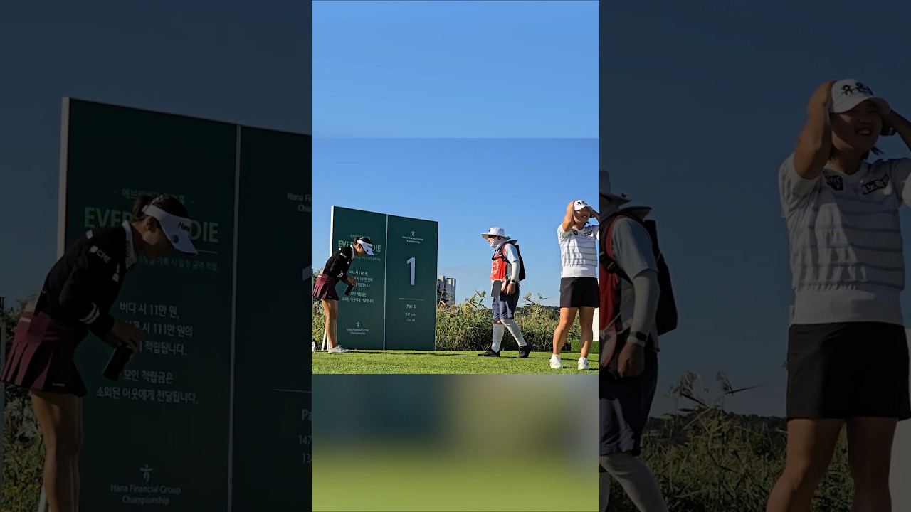 KLPGA는 선수와 공식기록원과 서로 인사로 안면을 트고 상호 협조해야함.리디아고&정슬기&안선주