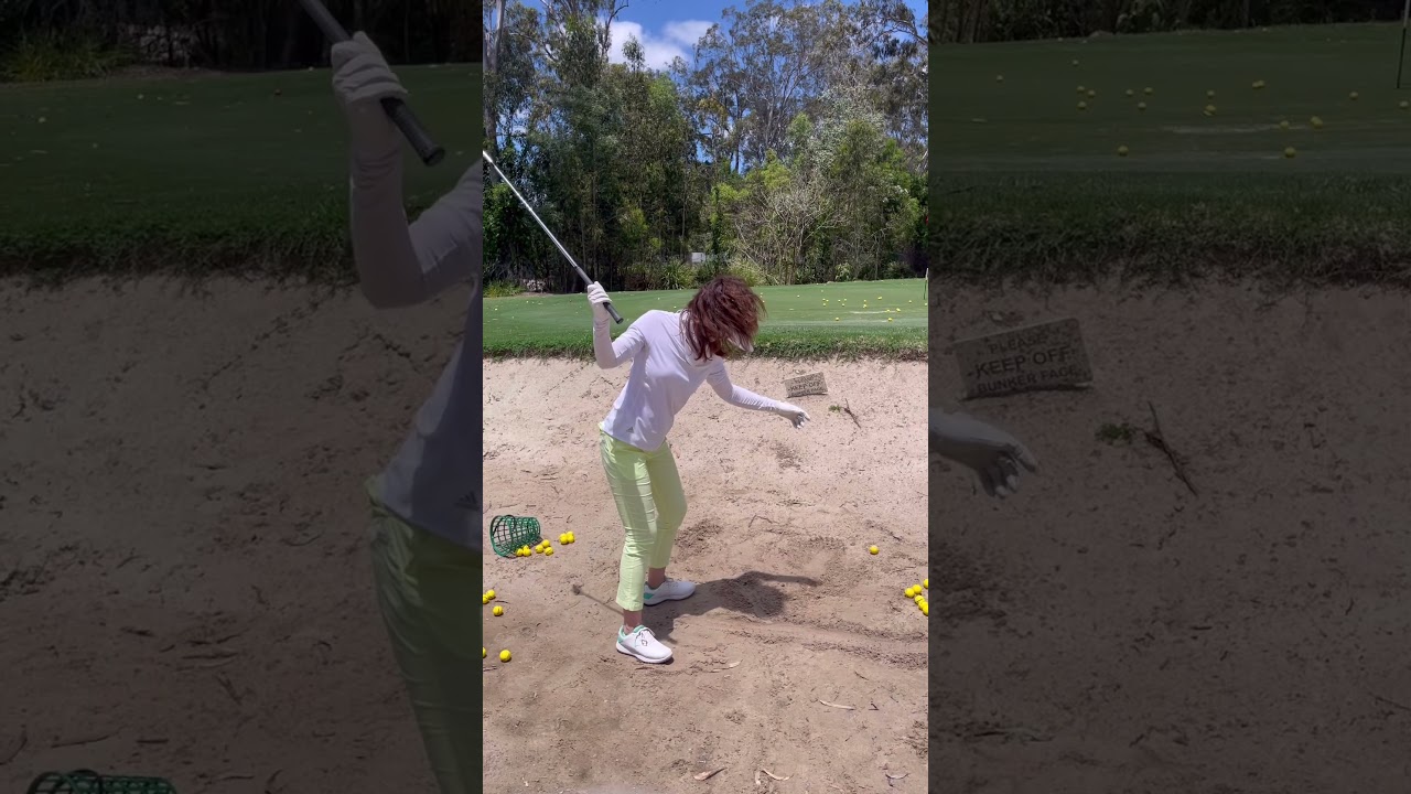 バンカーは裏を使う！#shorts #golf