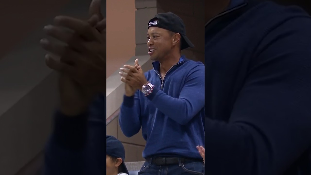 Tiger Woods WATCHING Nadal 🤩