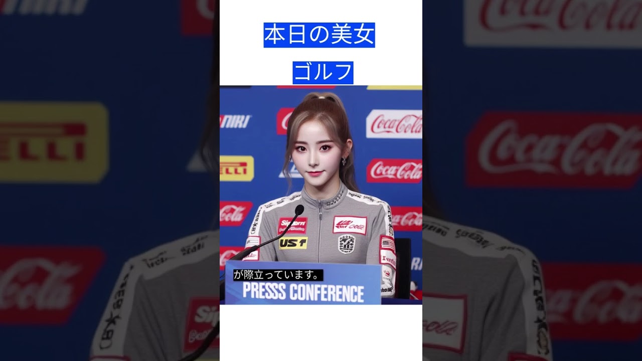 本日の美女、ゴルフ