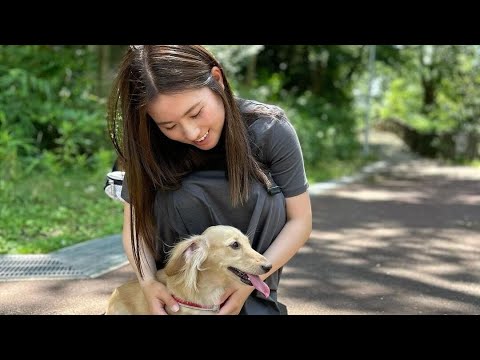 【西村優菜】愛犬こむぎとの癒やしのひとときにファンもメロメロ！