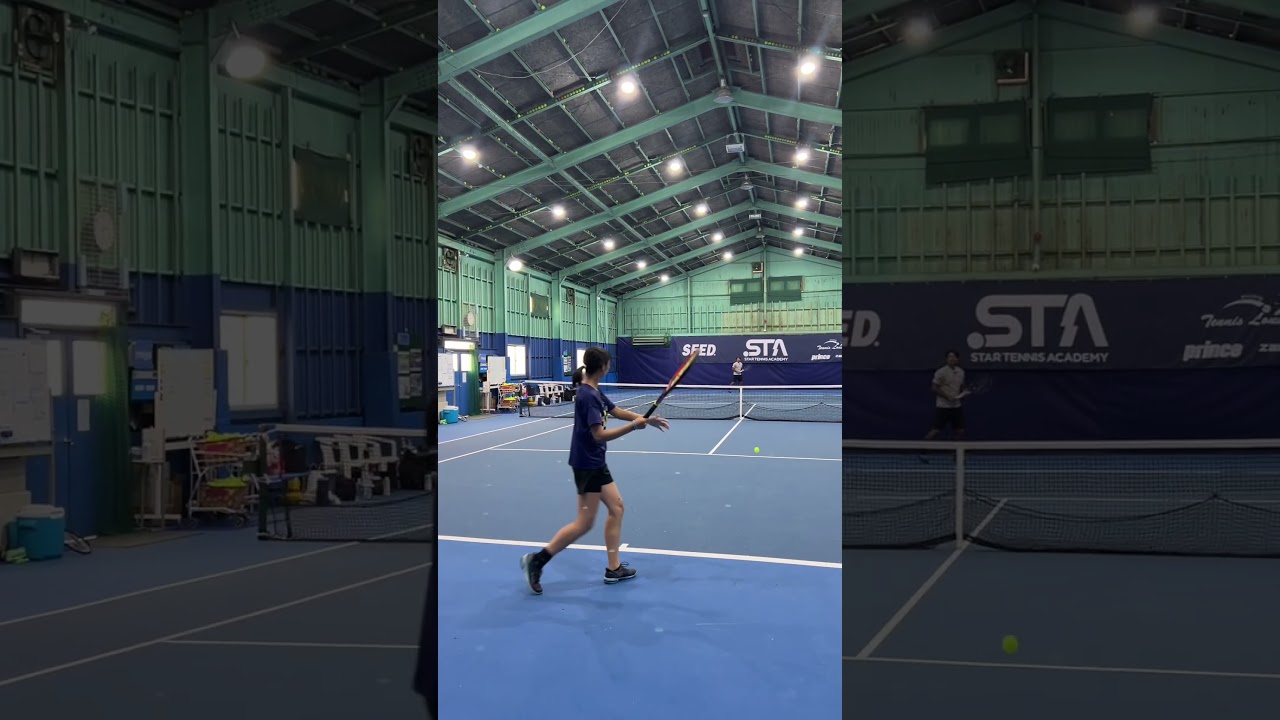 超脱力テニス！一生ミスしなさそうなラリー【#shorts】