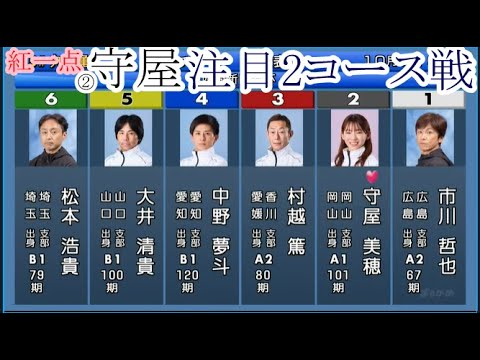 【丸亀競艇】男性相手に通用するか？②守屋美穂、得意の2コース戦
