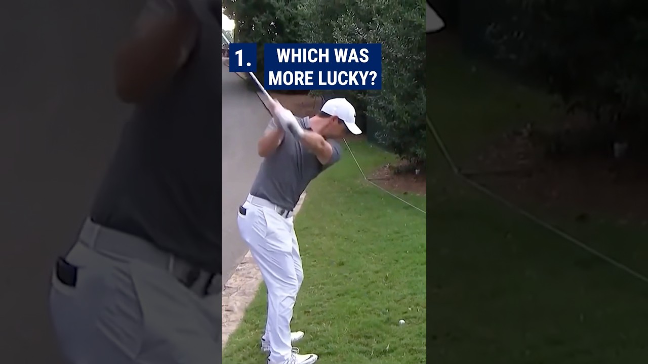 WHICH McIlroy or Spieth shot was the luckiest? 🤔