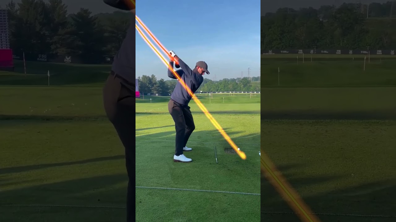 Power Hitter Adam Scott Amazing Swing Motion & Face On Slow Motion 2024