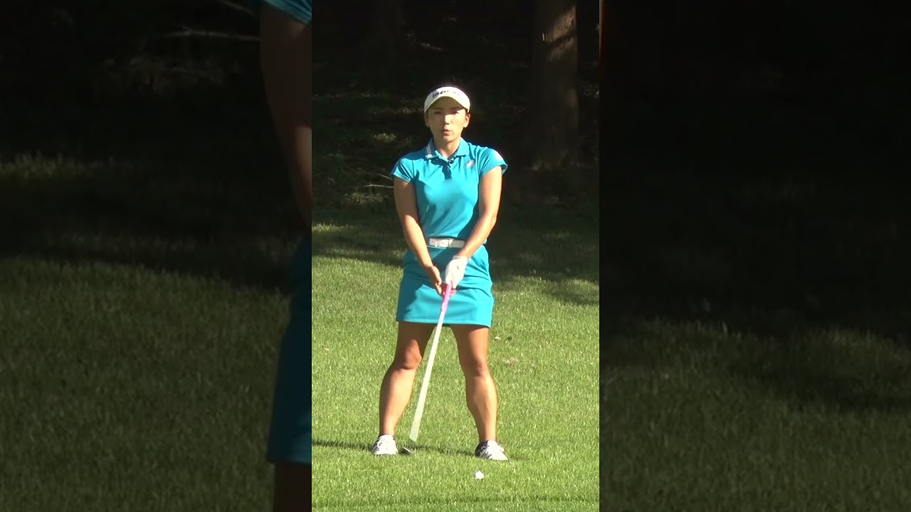 深いラフから出すには手首を使え！ #ユーティリティ　#有村智恵