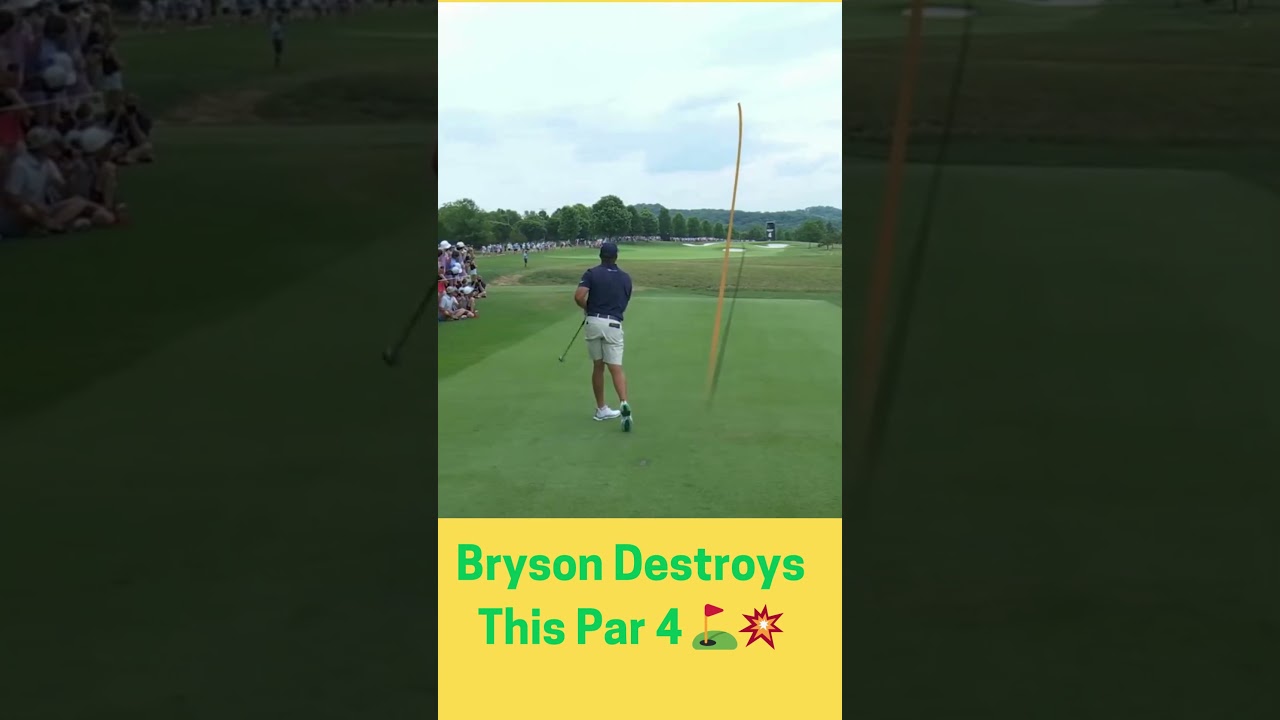 Bryson De Chambeau With A Monster Drive #golfswing #golfshorts