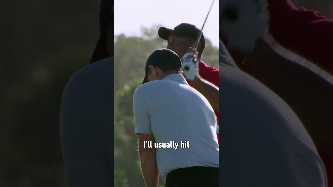 When Rory surprised Tiger with his "bunt" driver swing. 😂 #TaylorMade #shorts