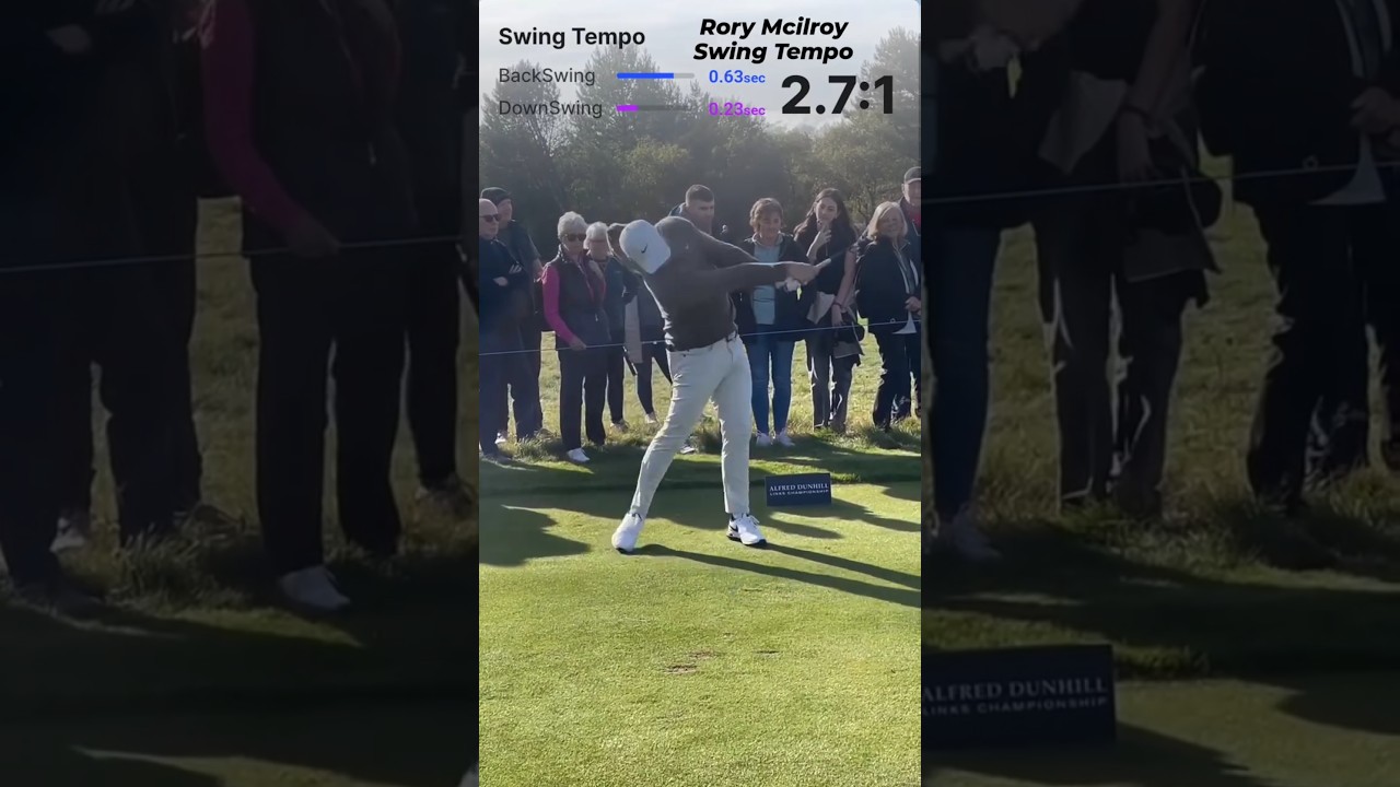 @rorymcilroy Tempo is about 2.7 - 3.3, made by shashot app.#golfswing #골프 #golf #골프스윙 #ゴルフ #ゴルフスイング