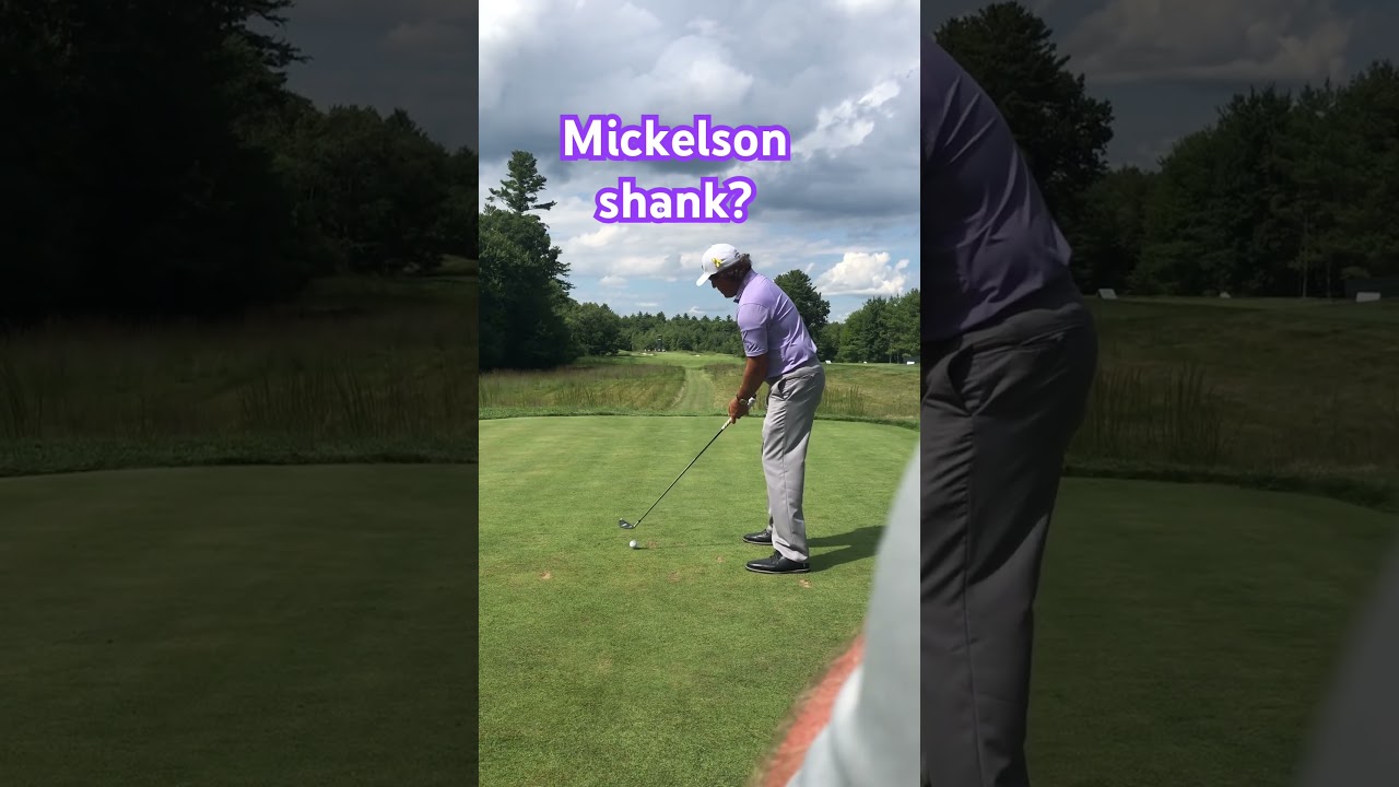 Phil Mickelson shanks a long iron for real?