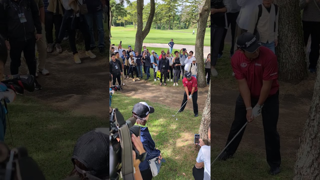 松山英樹　見事なリカバリーショット　日本凱旋！パリ五輪銅メダル　#zozochampionship #練習