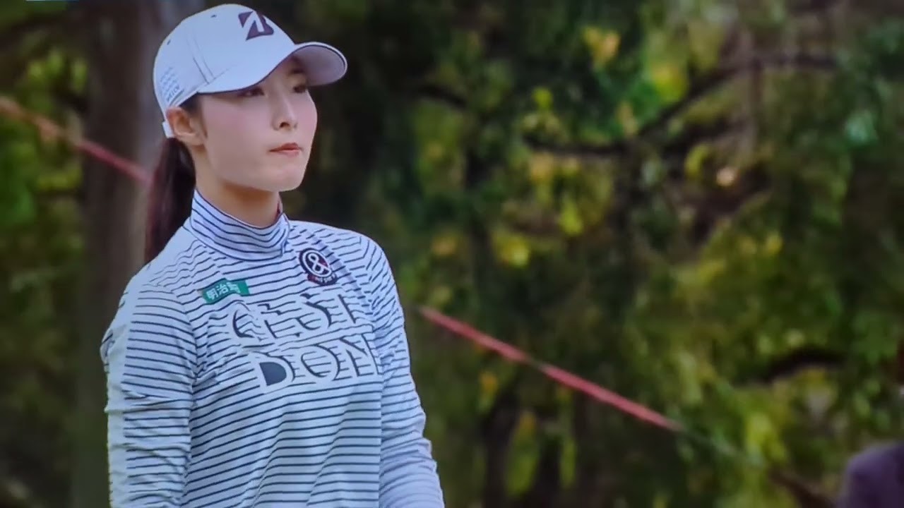 三菱電機レディス  2024  鶴岡果恋  1番ティーショット  女子ゴルフ JLPGA