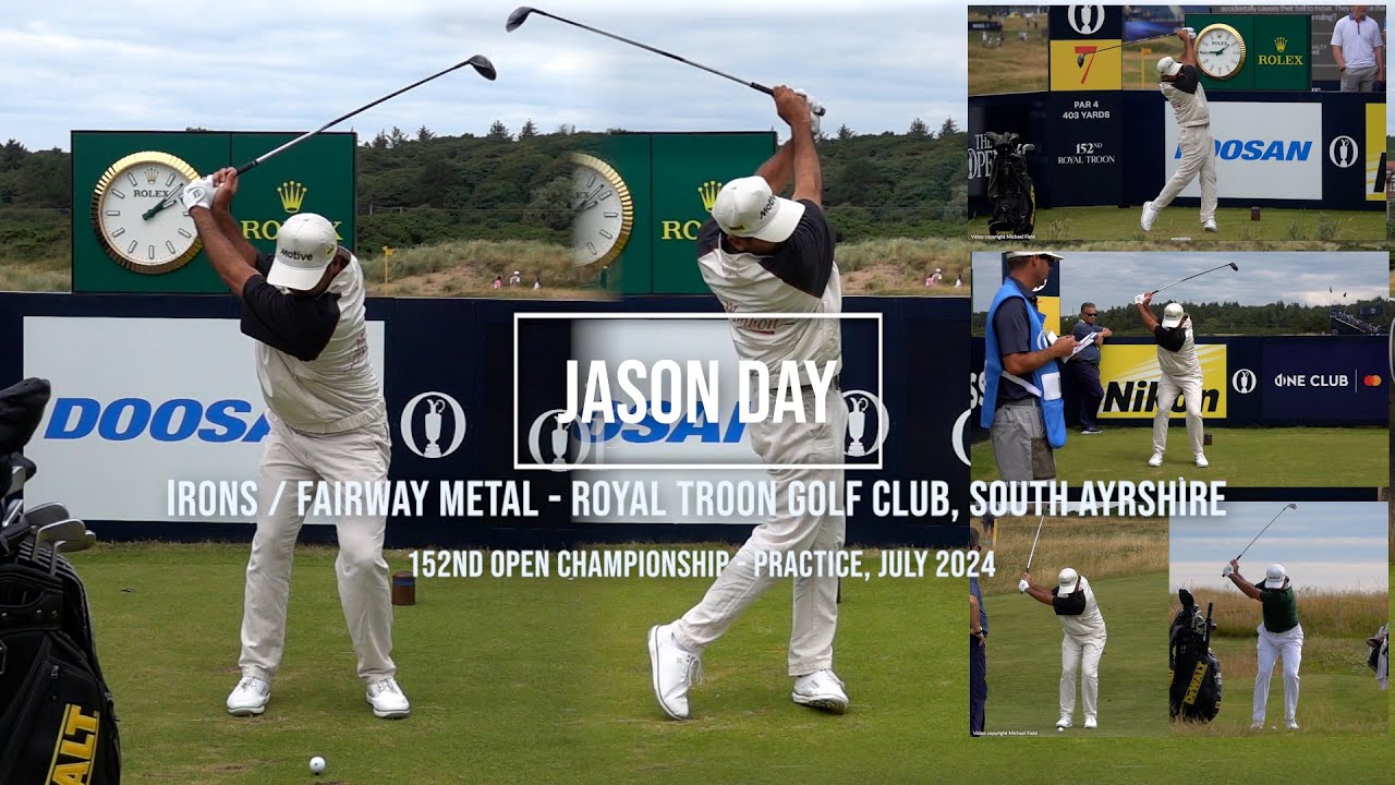 Jason Day Golf Swing Fairway Metal & Irons - Royal Troon (South Ayrshire, Scotland) July, 2024.