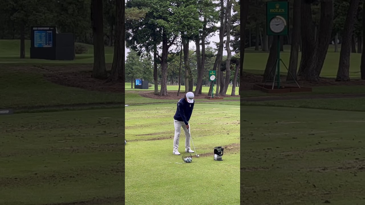 Satoshi Kodaira - pre-round practice range - ZOZO Championship 2024 - Day 2