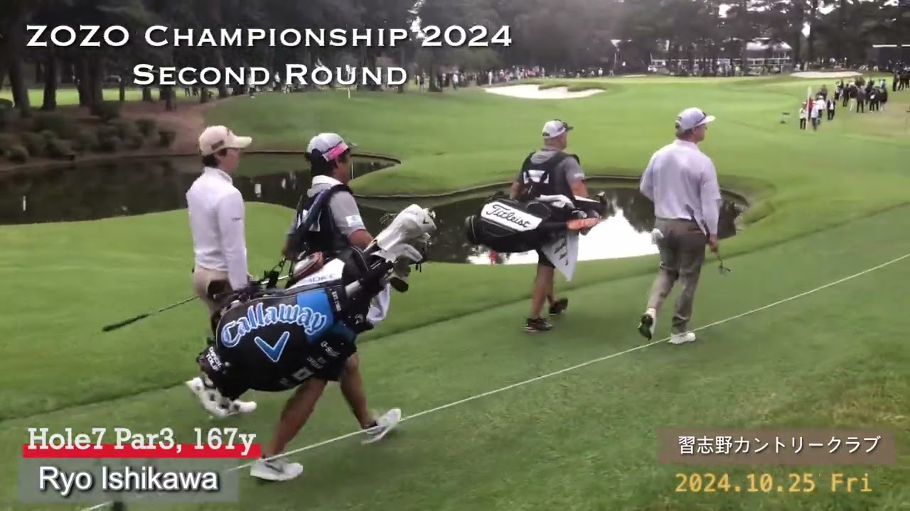 ZOZO Champion 2024, 2nd Round. 石川遼　Hole1~9 All Shot!