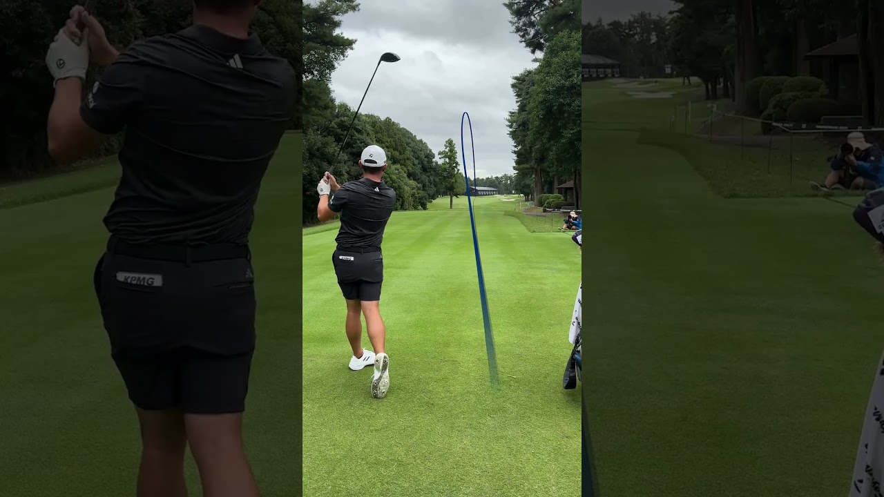 Collin Morikawa and Rickie Fowler were hitting all kinds of satisfying shots. #TaylorMade #shorts