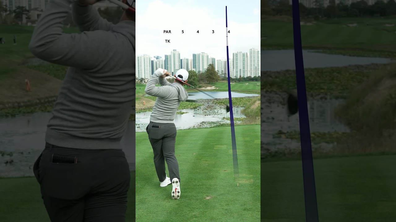 4 holes in 40 seconds with Tom Kim 💪