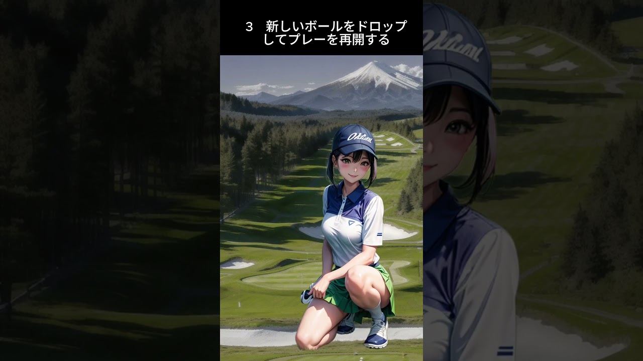 問題6 ゴルフルールを解説　クイズ方式 　#アニメランキング