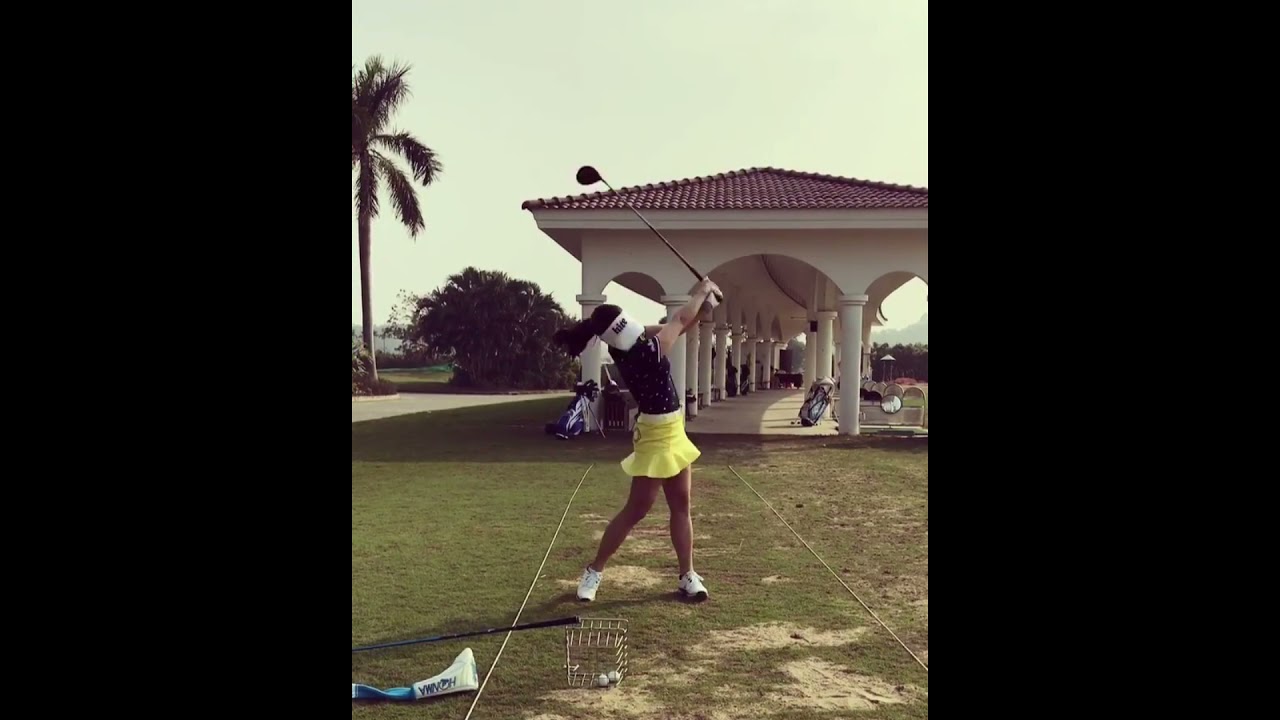 【ドライバースイング】キム ハヌル（Kim Ha-neul）スローモーションあり