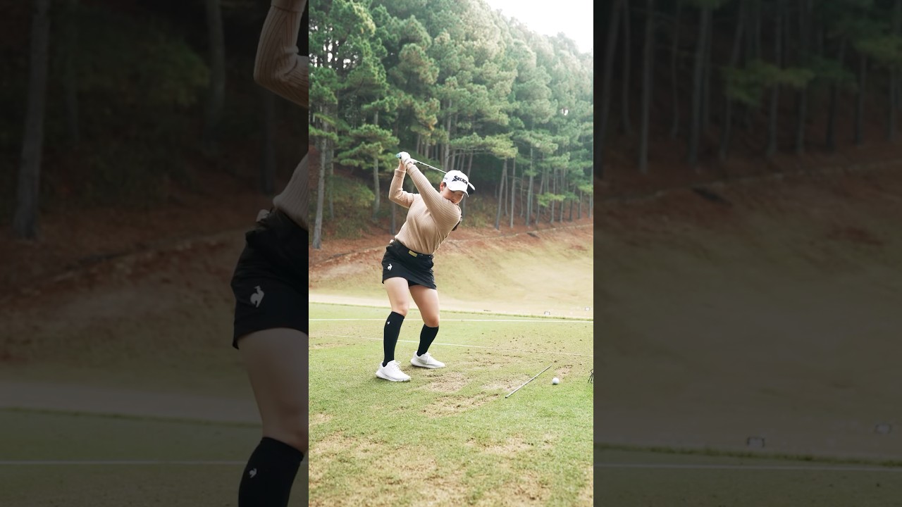 最終日10選手 朝の練習ショット｜#大王製紙エリエールレディス