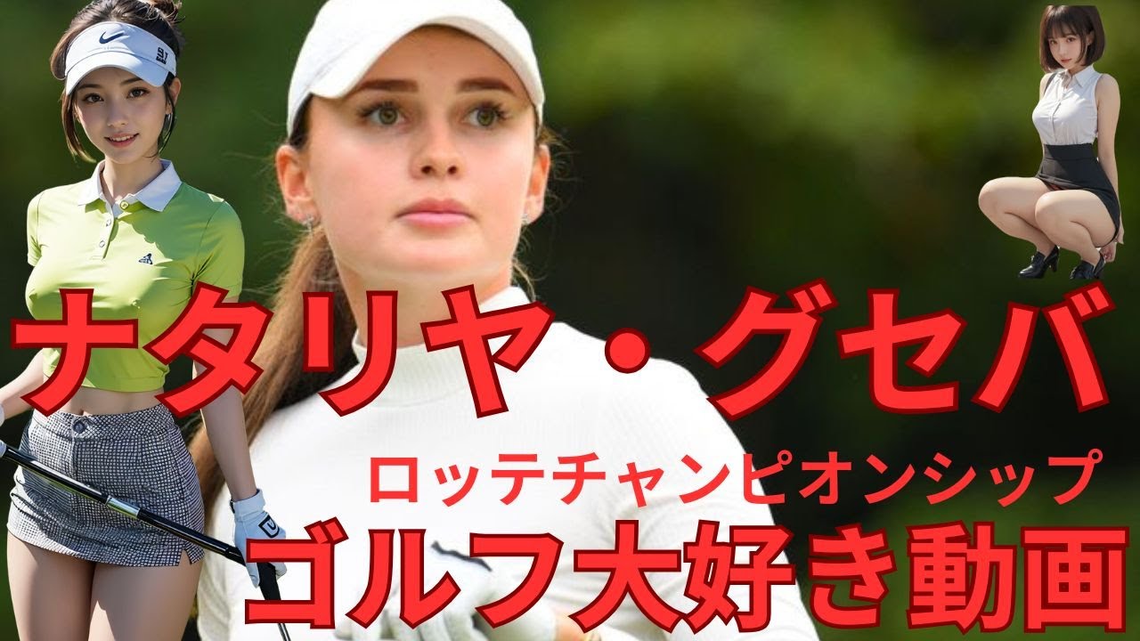 ゴルフ大好き動画　ナタリア　グーセバ