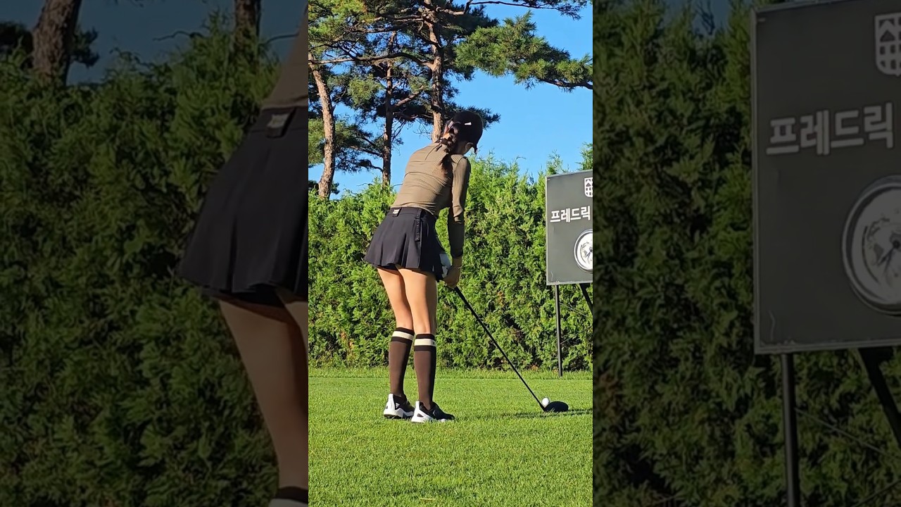 대회에서 자주 봤으면 좋겠어요.#안신애 프로 티샷.#golf #골프 (구독은 좋아요)
