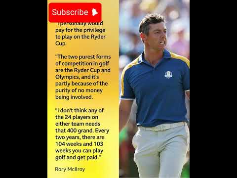 Rory McIlroy American golfers will each receive $4