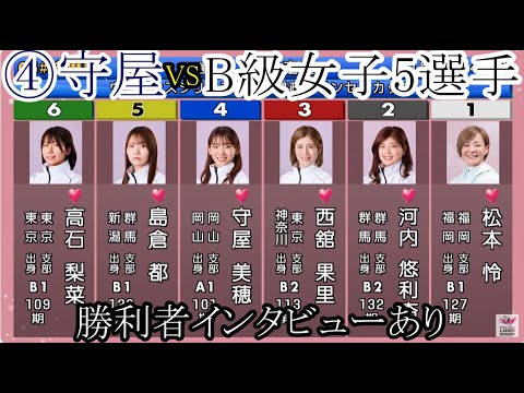 【多摩川競艇】まさかの大大激戦！④「守屋美穂」VS「B級女子」5選手
