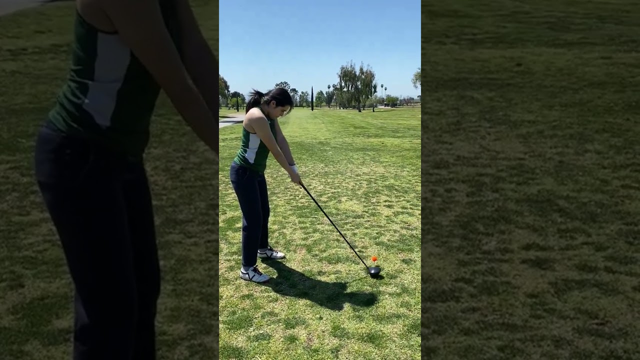 Accidently She play Golf like Michelle wie