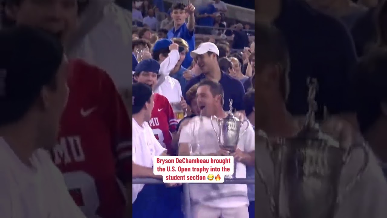 Bryson DeChambeau in the SMU student section 😂🏆