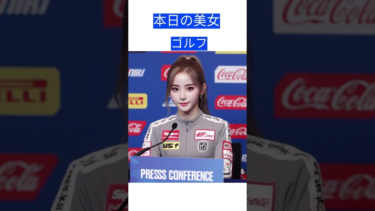 本日の美女、ゴルフ