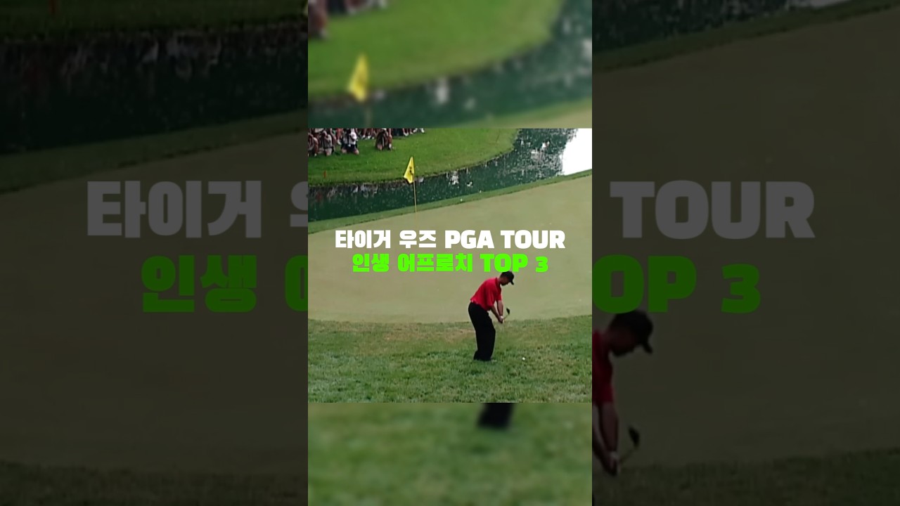 타이거우즈 PGA TOUR 인생 어프로치 TOP3