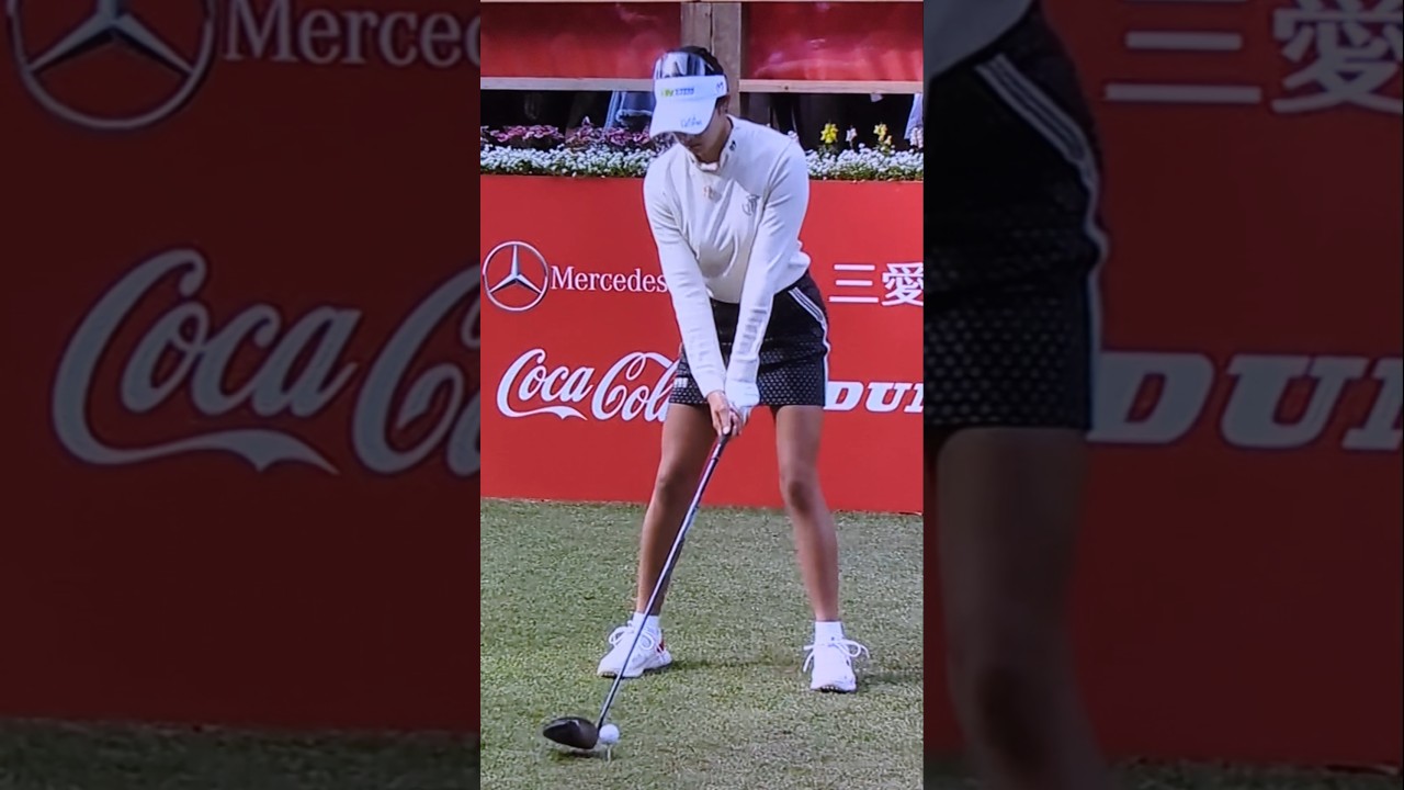 原英莉花  豪快なティーショット  リコーカップ最終日  #女子ゴルフ #原英莉花