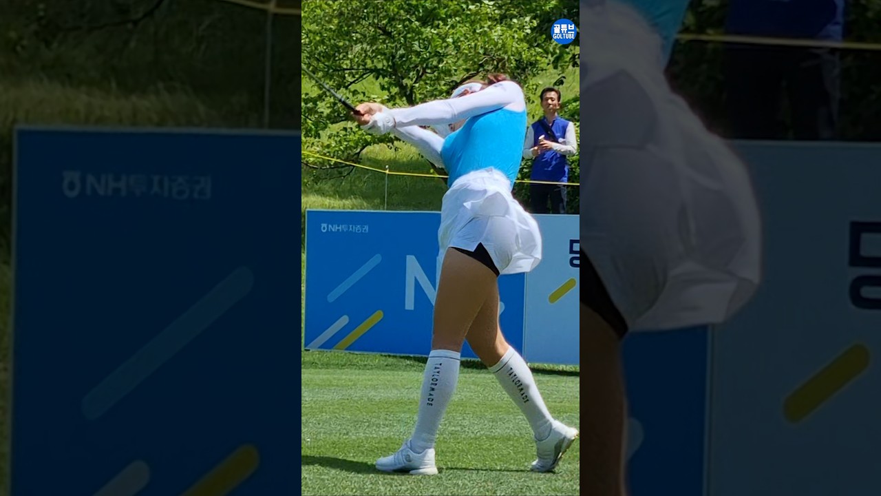 세계 어느 투어에서도 볼 수 없는 스윙도 좋고 파워도 좋은데 왜.프로골퍼 중 가장 안타까운 선수.유현주 01