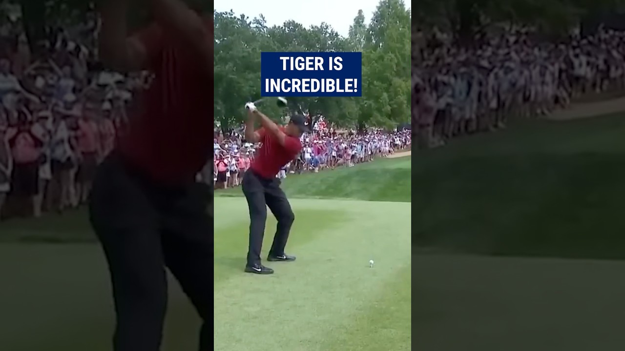 Tiger Wood's AMAZING save! 😱