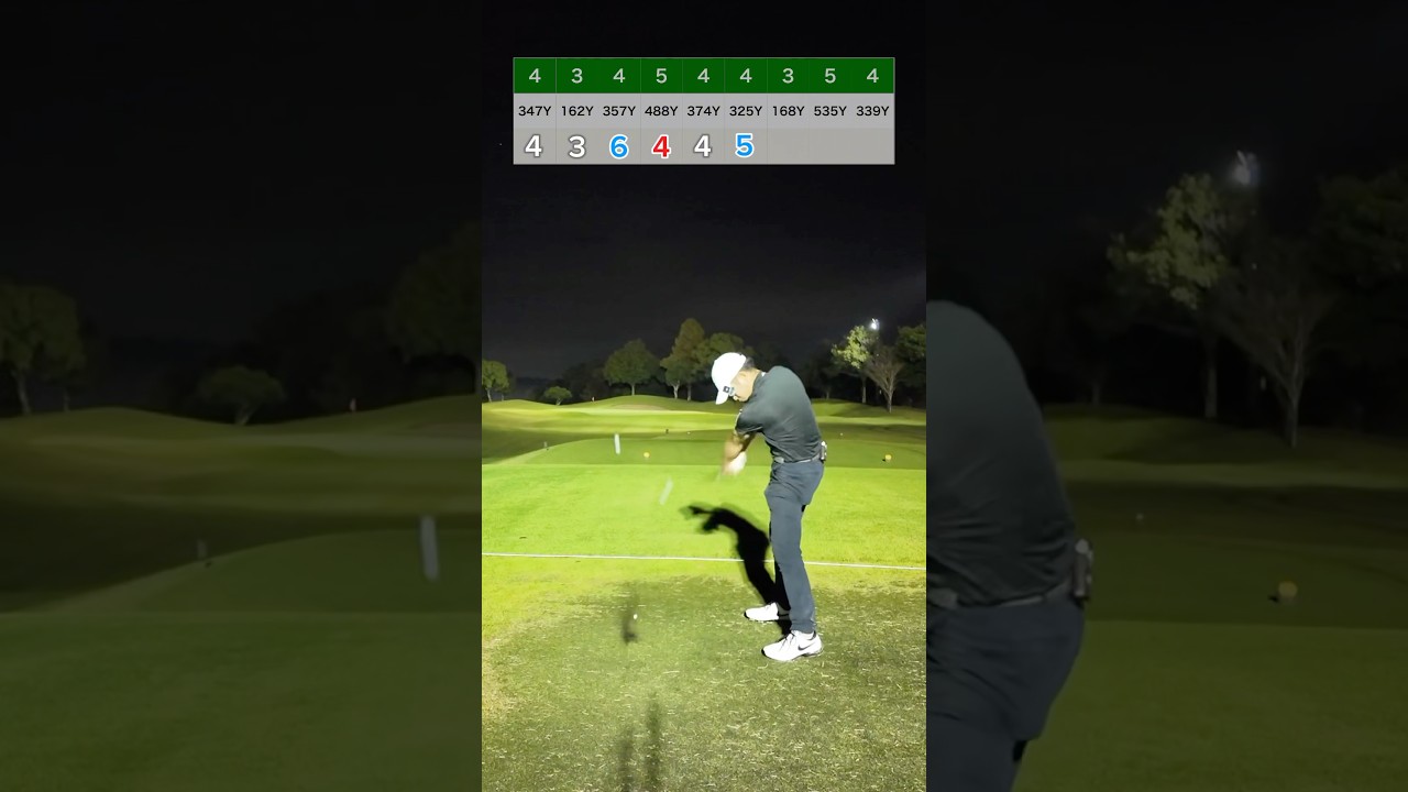 後半9H【市原GC柿の木台】70台レフティのラウンド動画。#lefty#shots