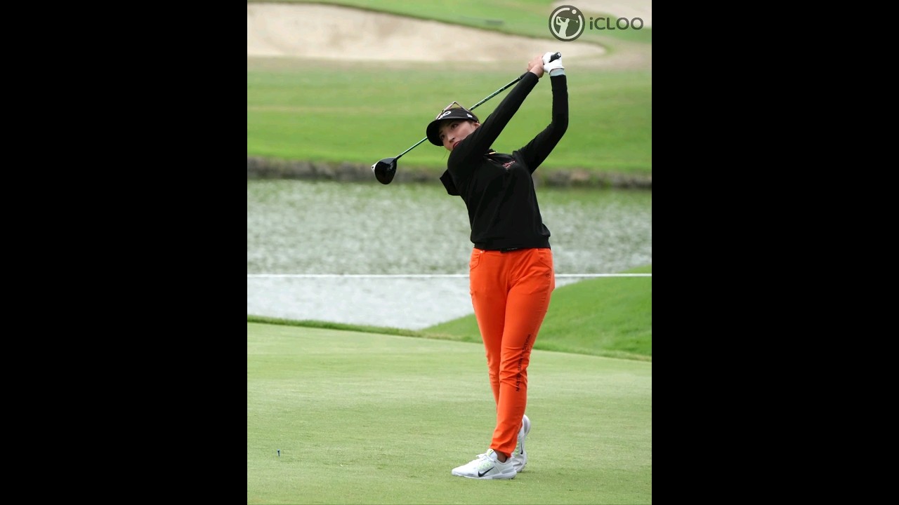 본스윙은 연습스윙파워의 딱 80프로로  (by Hana Wakimoto)